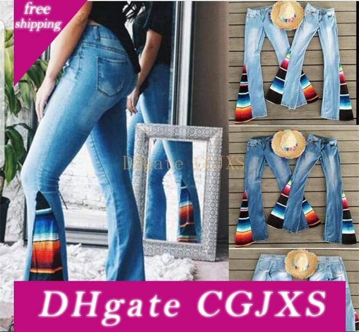 serape bell bottom pants