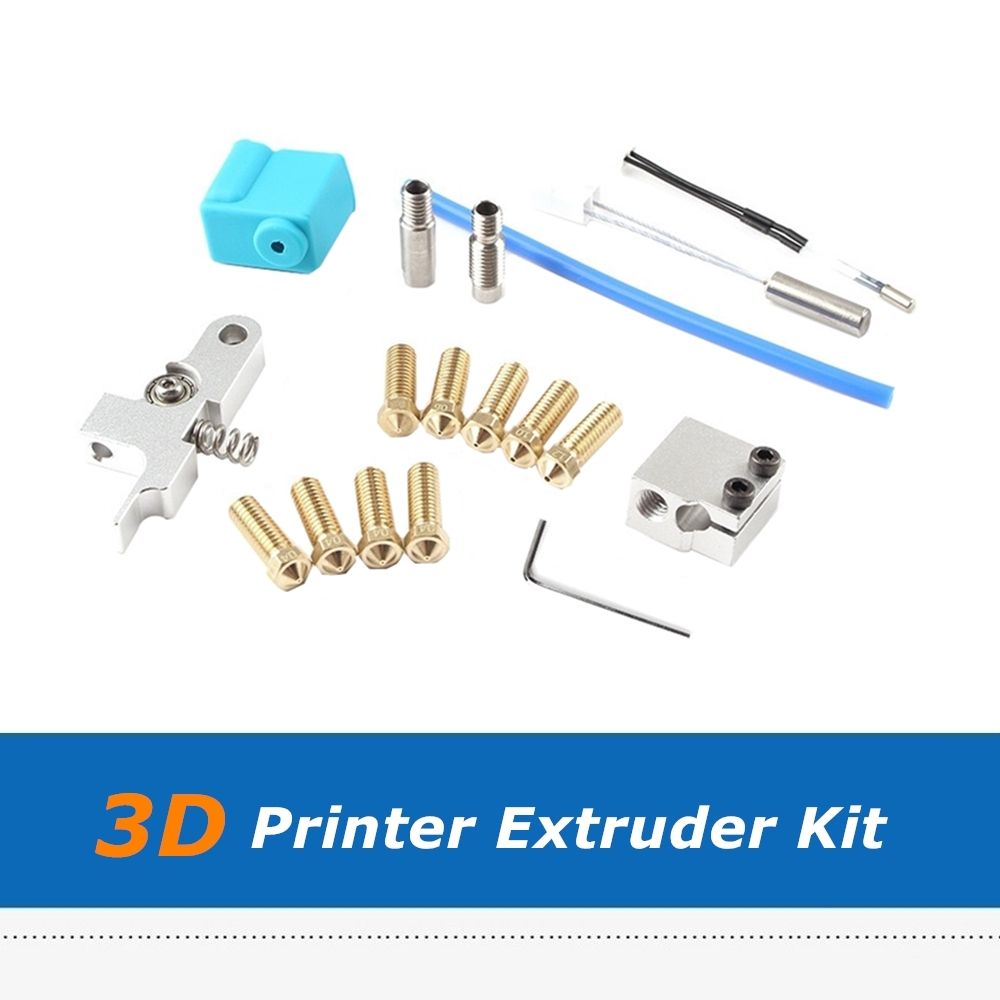 Kit de boquillas de silicona para impresora 3D de artiller/ía X1 y Genius tubo calefactor termistor con mango de garganta piezas de calefacci/ón.