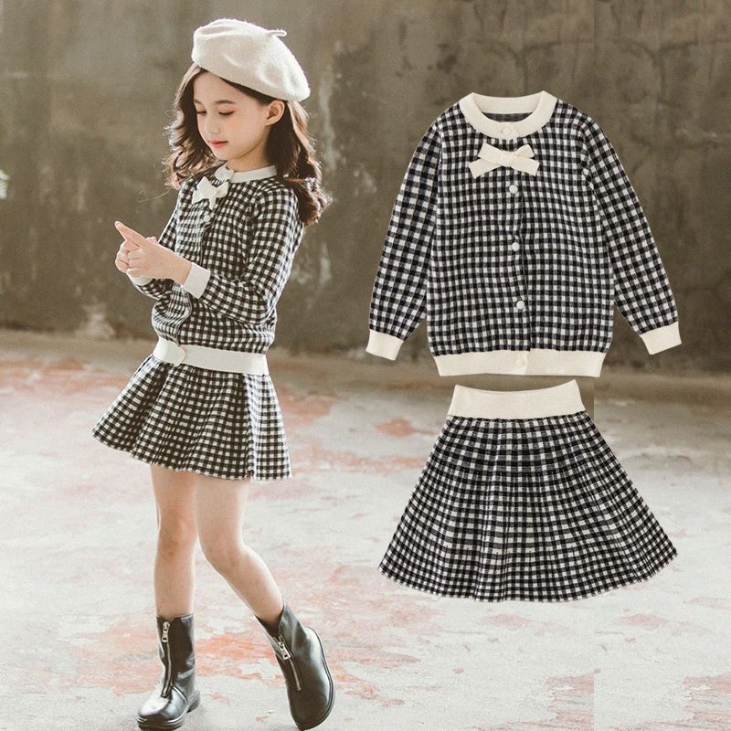21 Girls Fall Outfits Fashion Teenagers Back To School Outfit Swallow Gird Two Piece Skirt Set Teen Clothes Knitting Coat New E4dq From Cnfit 24 73 Dhgate Com