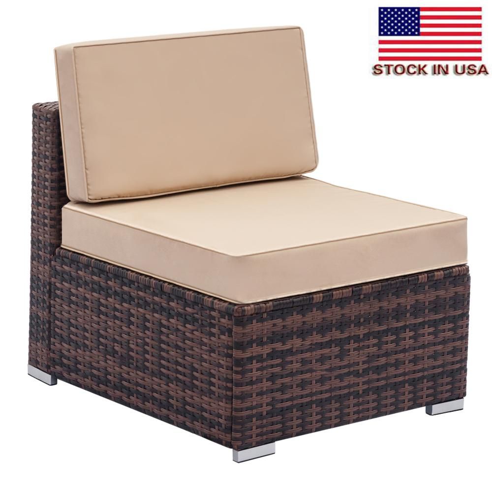2020 Conversation With Cushions Patio Rattan Outdoor Sets Furniture Soft Living Room Sofa Custom High End Single Sofa Rattan Stock From Zons 103 21 Dhgate Com