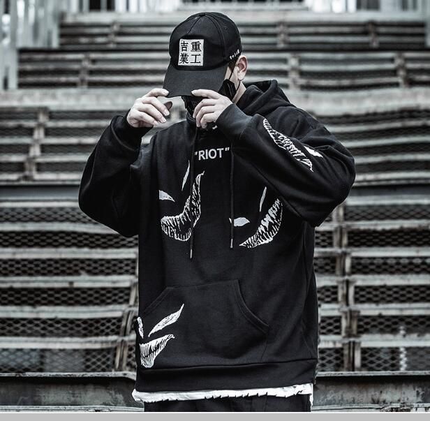Streetwear Cool Dark Lose Hop Darkwear Hoodies Drucken Hüftmaske Männer  2020 Pullover Techwear Hoodie Streetwear Sweatshirt Tops So Thvus Von 51,36  € | DHgate