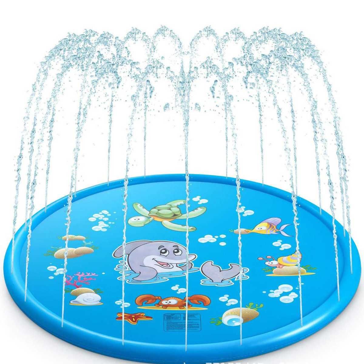Almohadilla de PVC Inflable Niños Redondo Agua Césped Al Aire Libre Mat Almohadilla de PVC Inflable Niños Redondo Agua Césped Al Aire Libre Mat