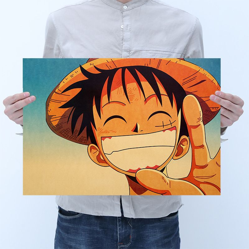 21 Paintings Room Decoration Anime One Piece Luffy Kraft Poster Home Supplies Bar Cafe Theme Restaurant Painting From Walkermove 32 52 Dhgate Com