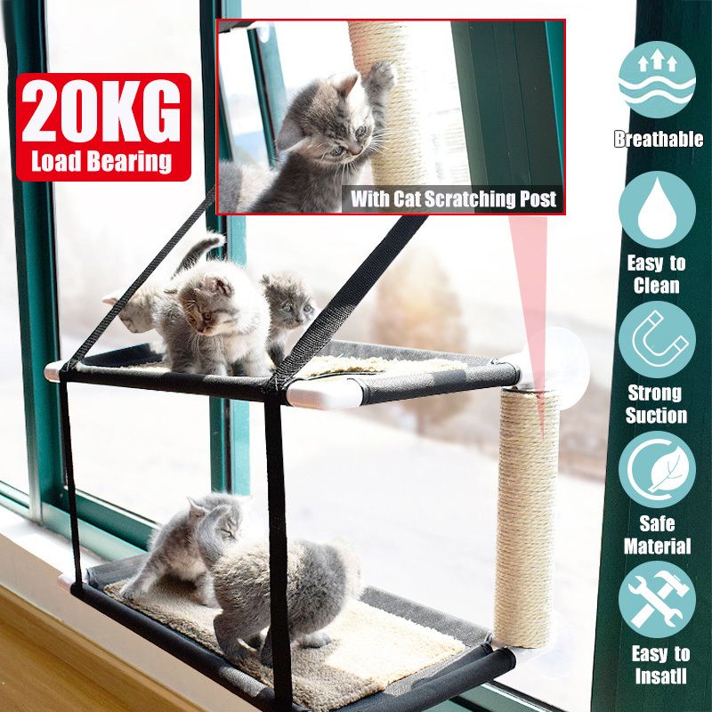 window mounted cat hammock