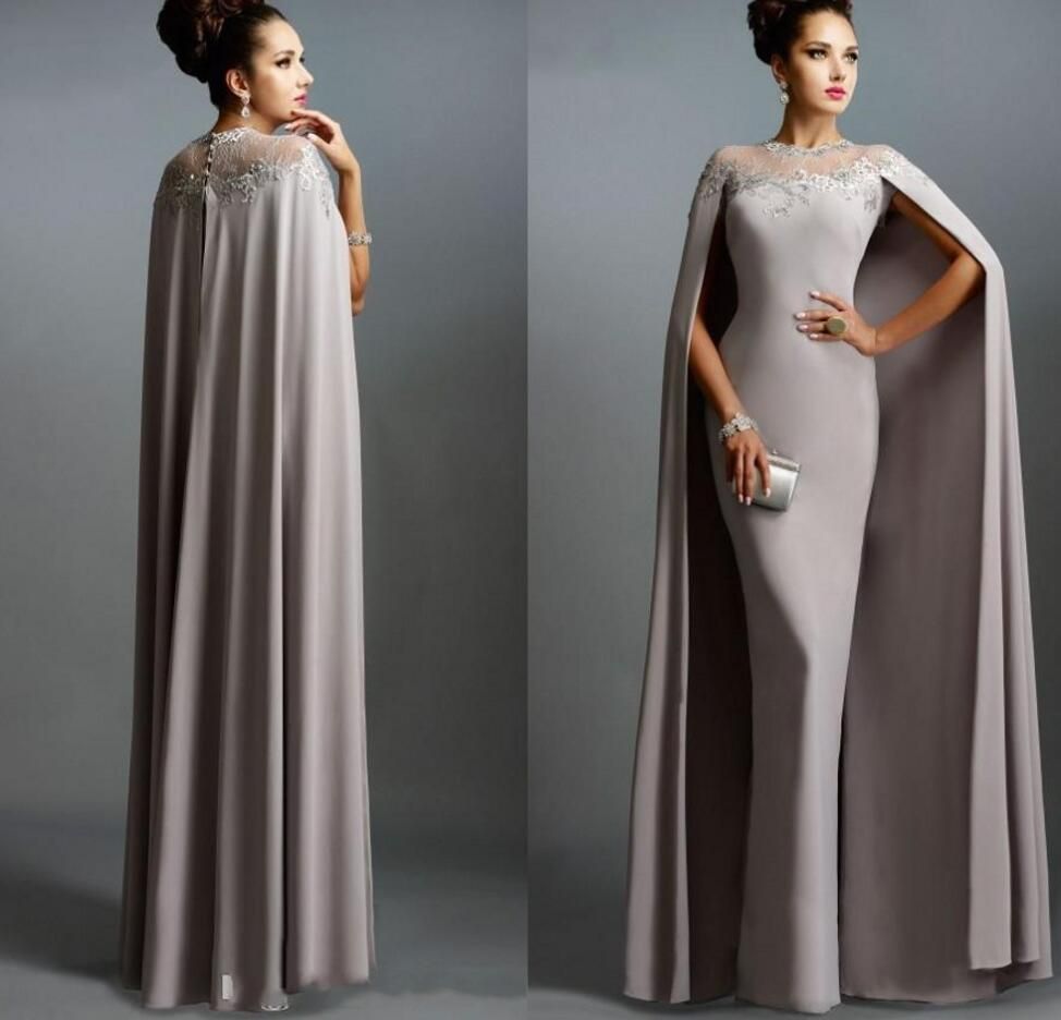 cape mother of the bride dresses