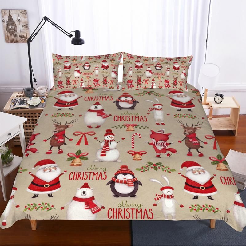 WENSD Merry Christmas Duvet Cover 