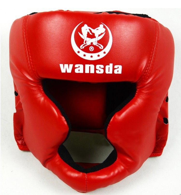 2020 Good Black Boxing Training Sanda Protective Gear Helmet Enclosed