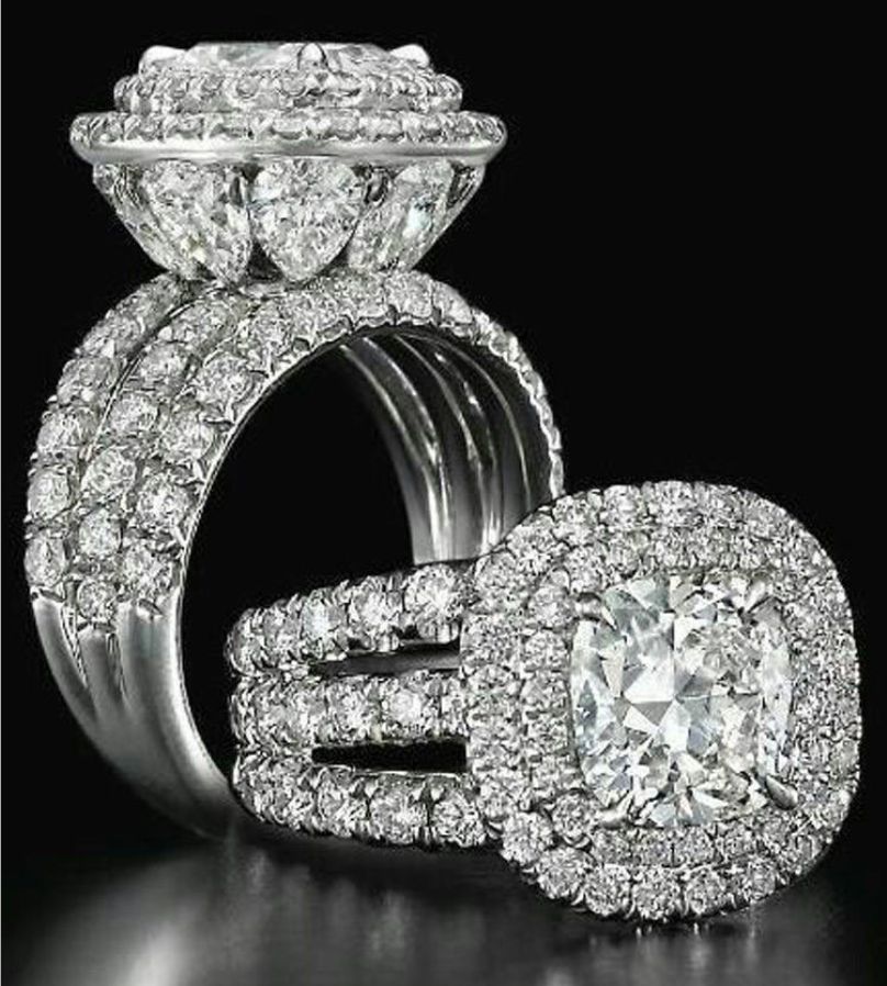 2021 Victoria Wieck Stunning Luxury Jewelry Couple Rings