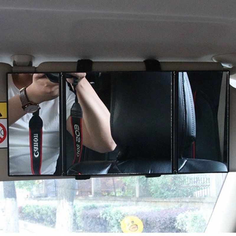 Car Visor Mirror Makeup Travel Vanity Mirror Cosmetic Tri Fold Auto Auto Accessories Car Dashboard Accessories Car Dashboard Accessori Z5or Car Floor Mat Covers Car Floor Mats And Seat Covers From Loncar