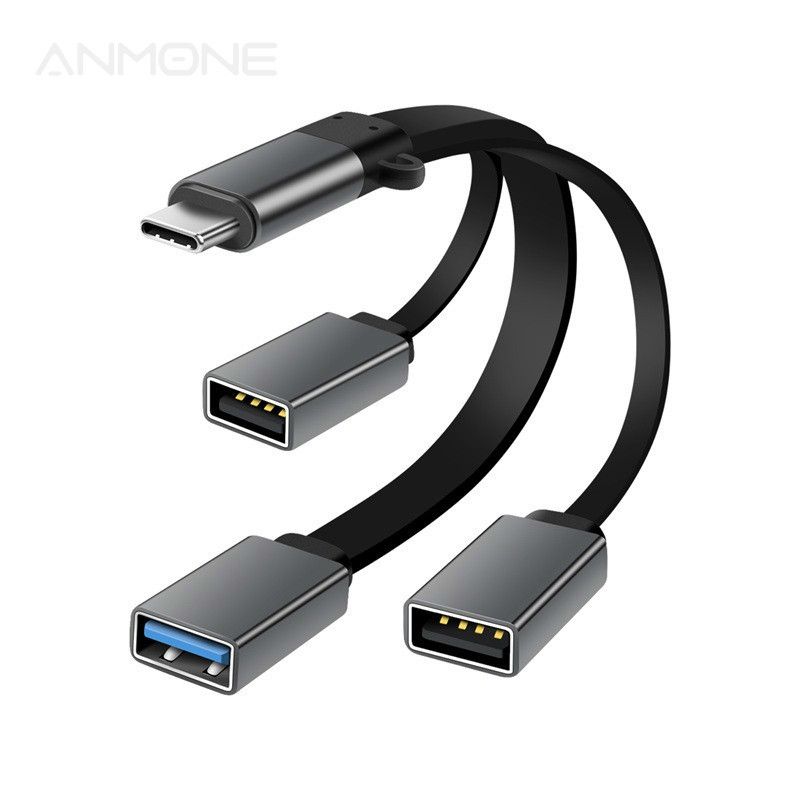 Accesorio Para Celulares Conector USB OTG 3 Puertos USB Tipo C Para El  Centro De Datos, El Empalme De Cables, Adaptadores Para Smartphone,  Ordenador, Tableta, PC, Cable De Datos Como Conectar Un