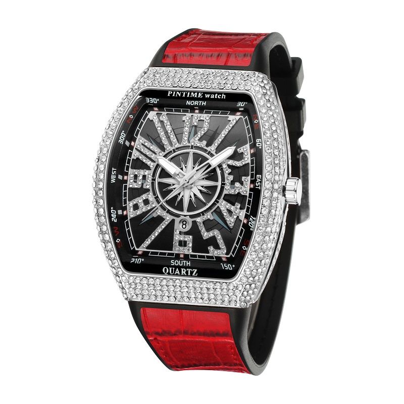 Red strap White diamond