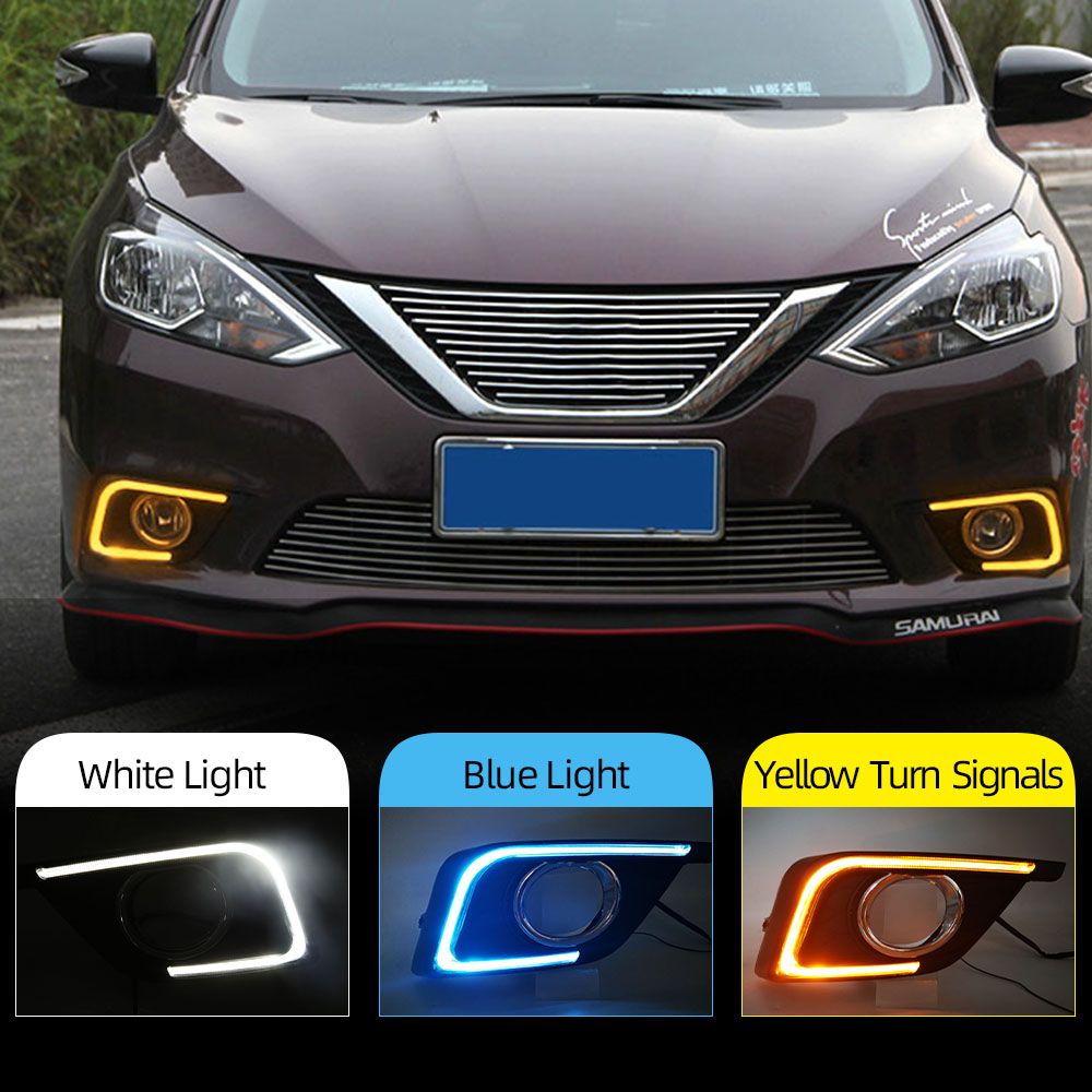 US LED Fog Light Driving Lamp Fit For Nissan Sentra Sylphy 2016 2017 2018 LH+RH
