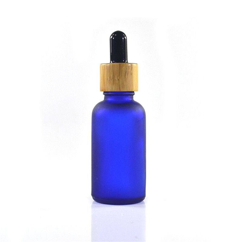 30ml blau gefrostet Glas