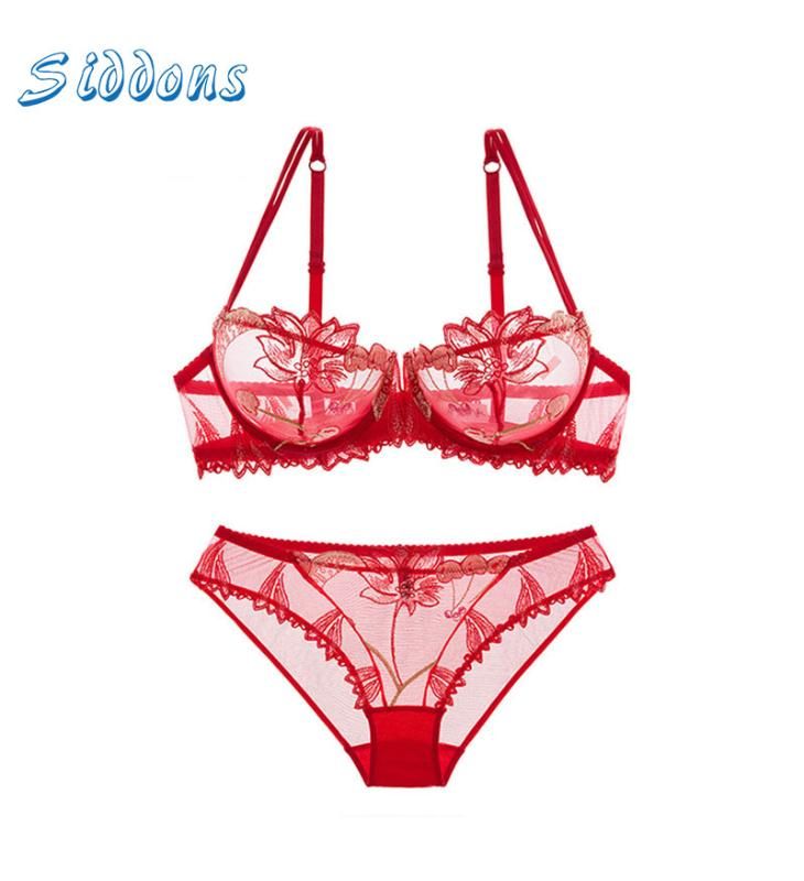 Lenceria Transparente Con Flores Rosada Vestuario y Calzado