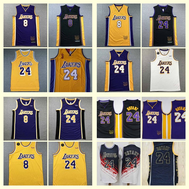 2020Los Ángeles Lakers # Negro Mamba camiseta de baloncesto Bryant, Los swingmen NBA de baloncesto jersey
