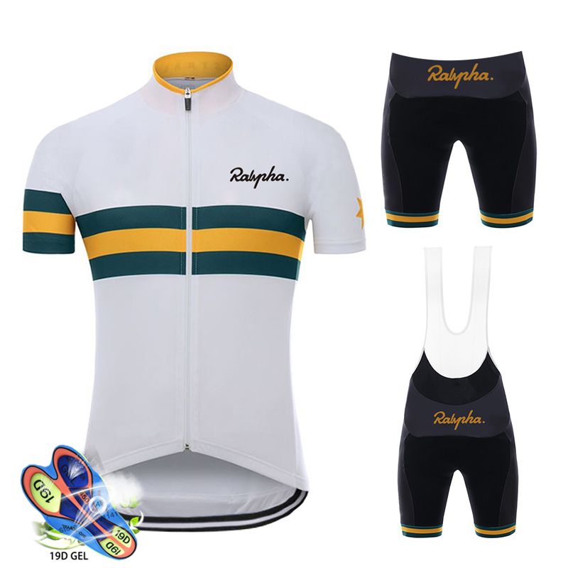 white cycling kit