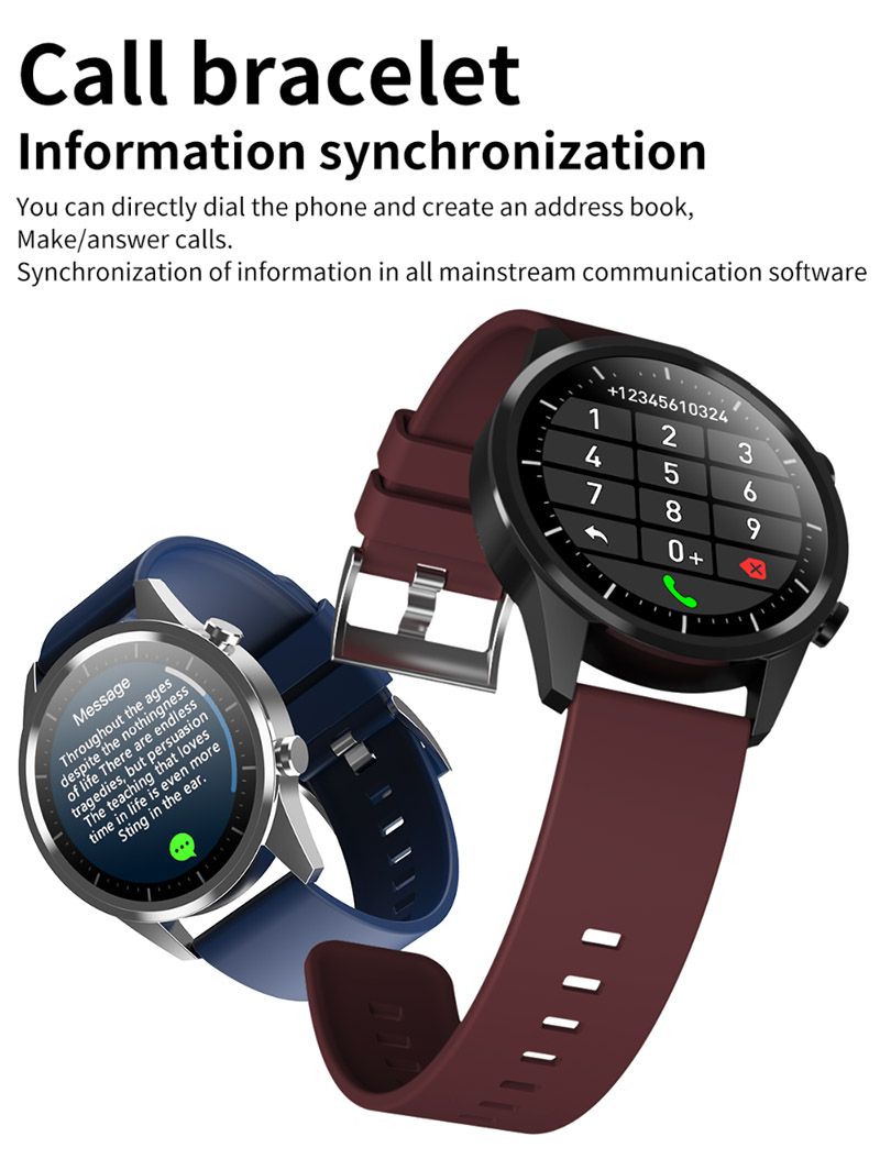 Reloj inteligente F35 para hombre y mujer, reloj inteligente con control de  la presión sanguínea y respuesta a llamadas, pantalla redonda completamente  táctil|Relojes inteligentes| - AliExpress