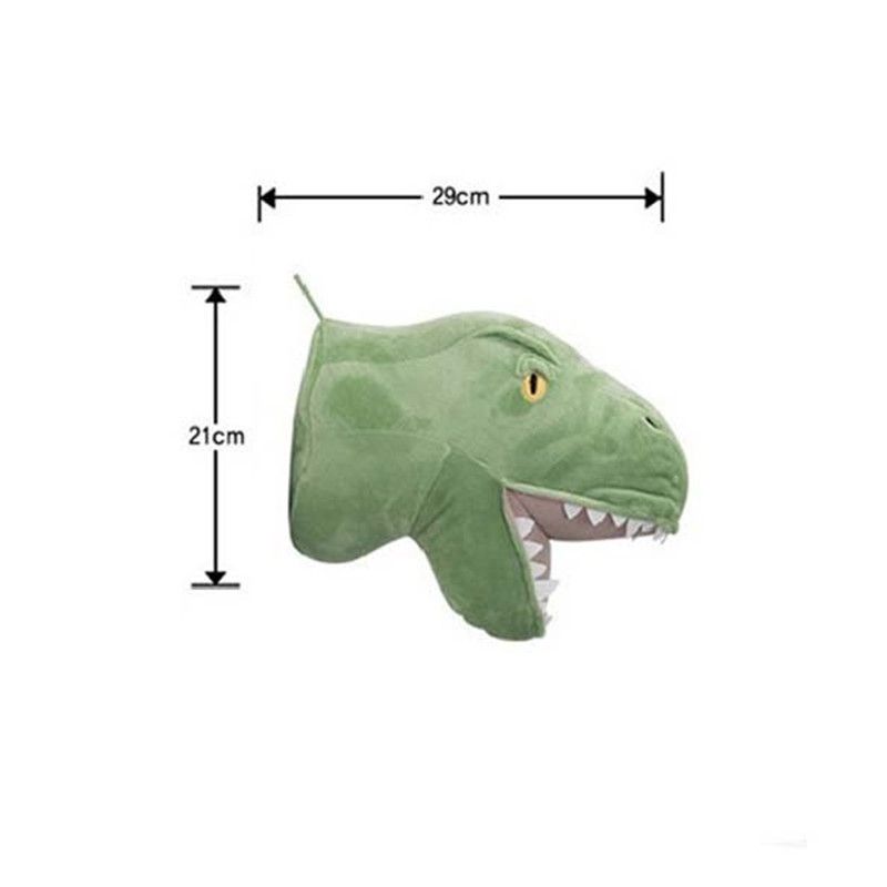 stuffed dinosaur head for wall