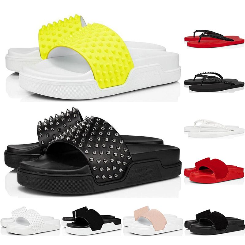 Melhor Christain Louboutin 2020 Homens Sandálias Top Mulheres Moda Casual  Fundo Vermelho Chinelo Masculino Sapato Homem De Couro De Alta Qualidade De  Vaca Sapatos De Couro Genuíno De A $177,96 | DHgate.Com