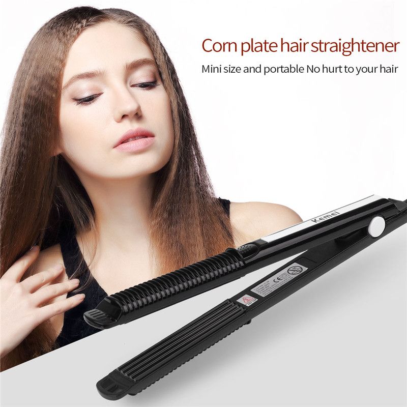 Electronic Hair Straightener Crimper Corn Plate Straightening Corrugated Iron Small Waves Hair Curler Styling Tool Accessory Electronic Hair Straightener Crimper Corn Plate Straightening Corrugated Iron Small Waves Hair Curler Styling Tool Accessory