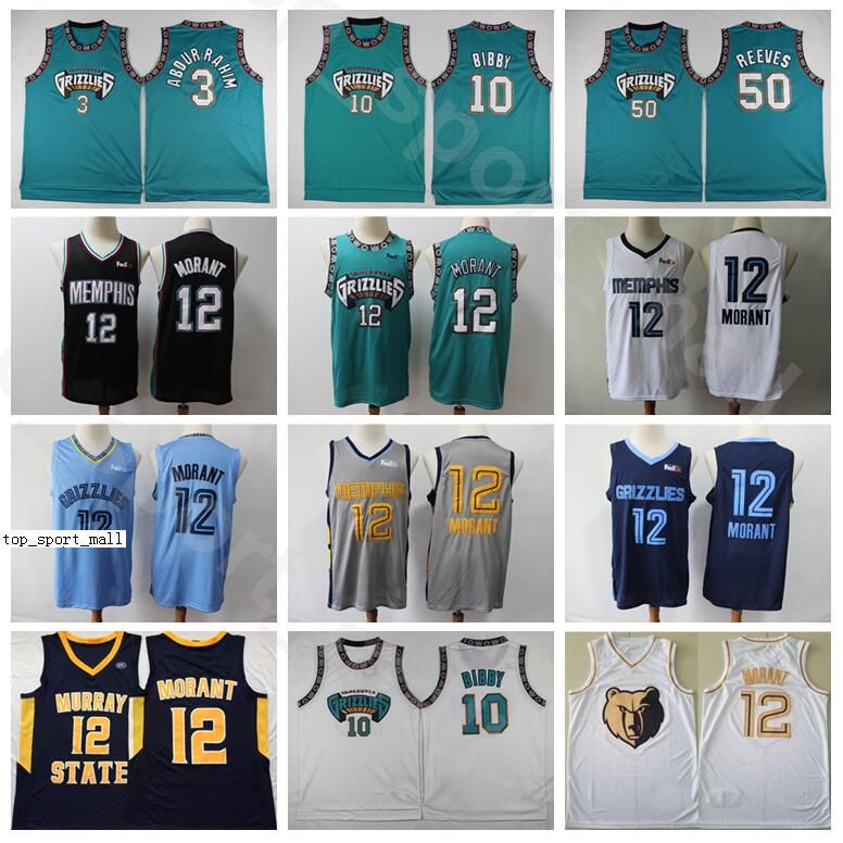 2020 Ja Morant Jerseys Murray State Racers College Basketball Shareef