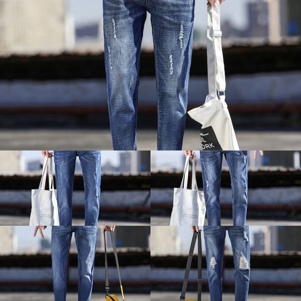 light colored ripped jeans mens