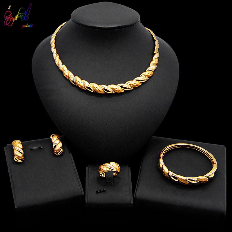 Yulaili New Design Gold Color Necklace 