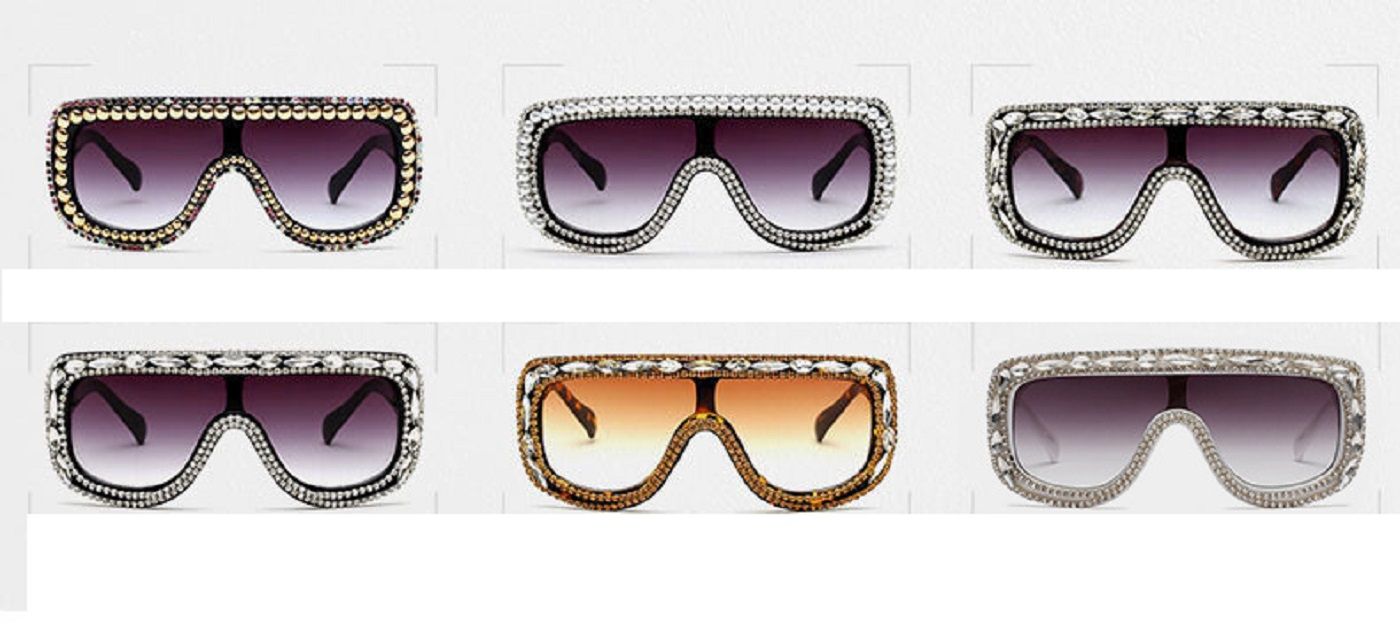 

new popular fashion luxury designer sparkling diamond crystal pearl studs rectangle color changing stylish women11, White;black