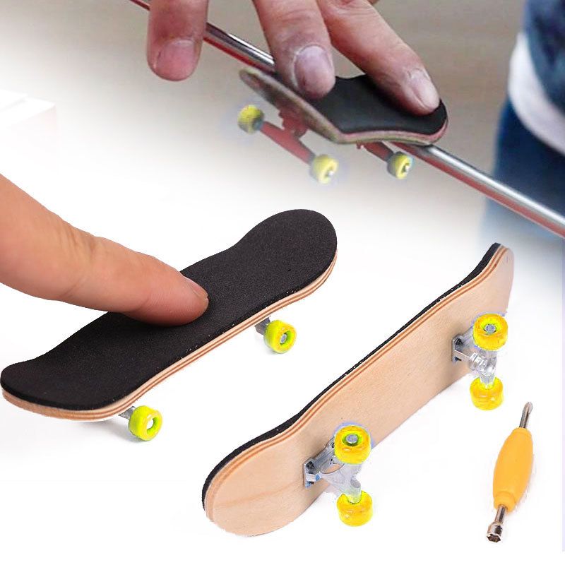 Wholesale Creative Complete Wooden Fingerboard Finger Skate Board Mini ...