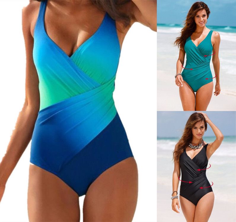 rainbow plus size swimwear