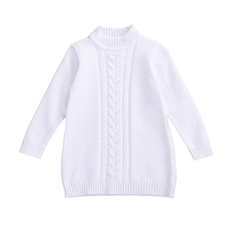 white sweater dress for baby girl