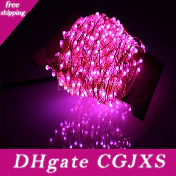 30m 300 Led Outdoor Christmas Fairy Lights Warm White Copper Wire Led String Lights Starry Light Power Adapter Uk Us Eu Au P Pink String Lights Blue String Lights From Qqfeiche 44 05
