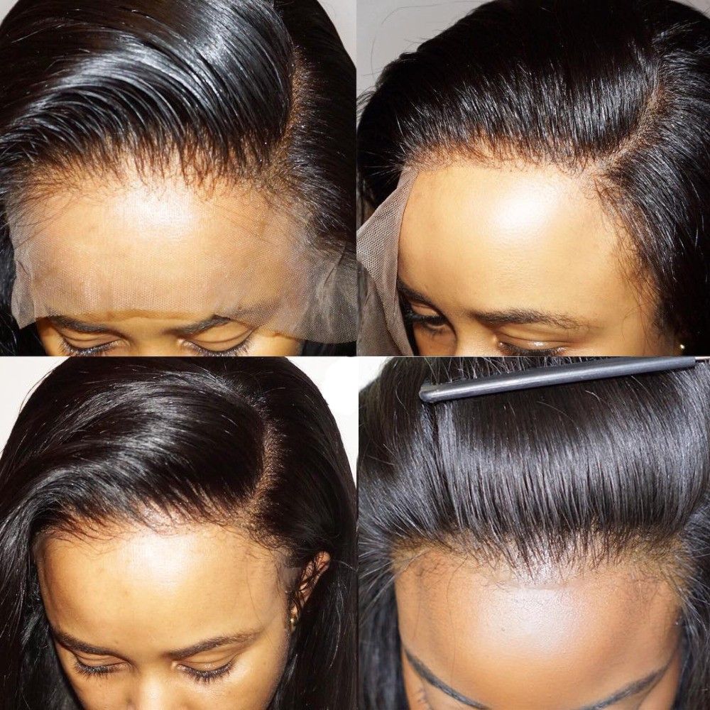 Bella Hair Straight Indian Full Lace Wig Human Hair 100 detail view 4