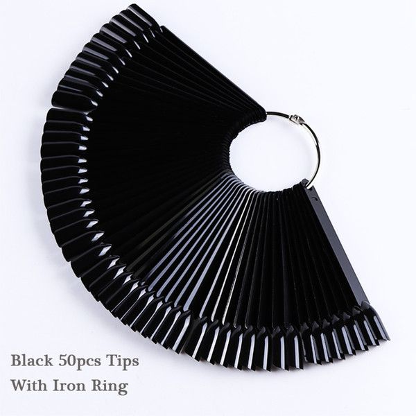 50pc black with iron ring