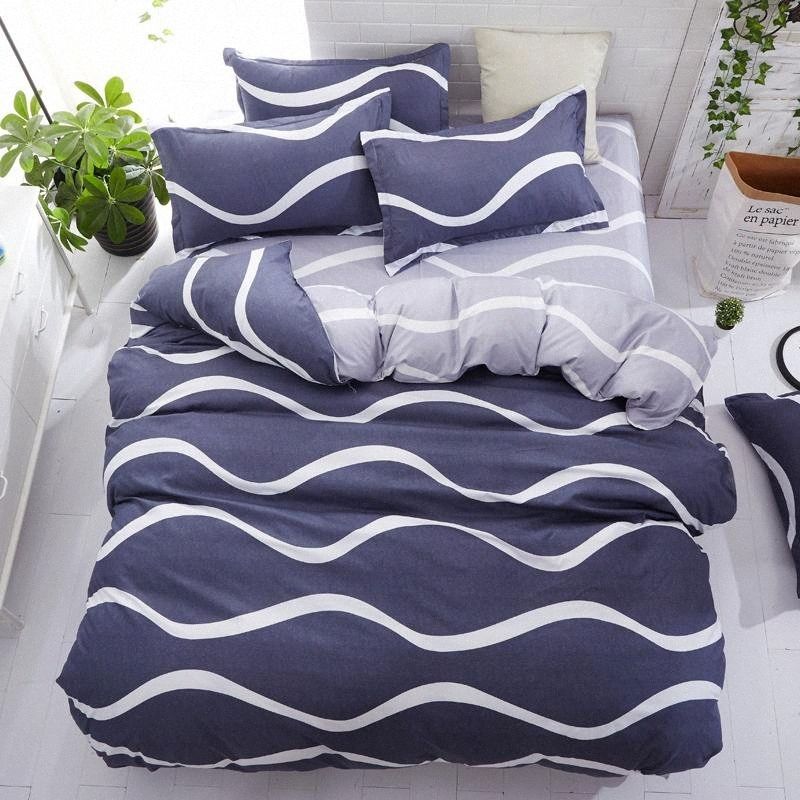 navy blue twin bed set