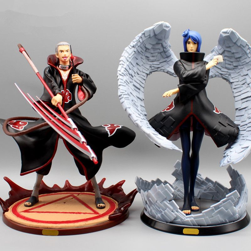 Kaufen Sie Naruto Hidan Konan Statue Pvc Action Figuren Anime Naruto Shippuden Akatsuki Hidan Konan Figurchen Sammlung Spielzeug 260mm Y200811 Billig Schnelle Lieferung Und Qualitat De Dhgate