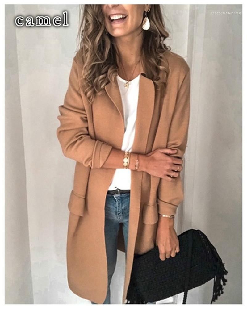 blazer camel mujer