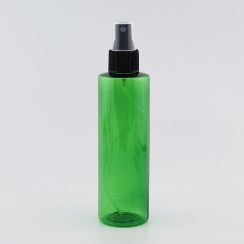 200 ml grön flaska svart husdjur