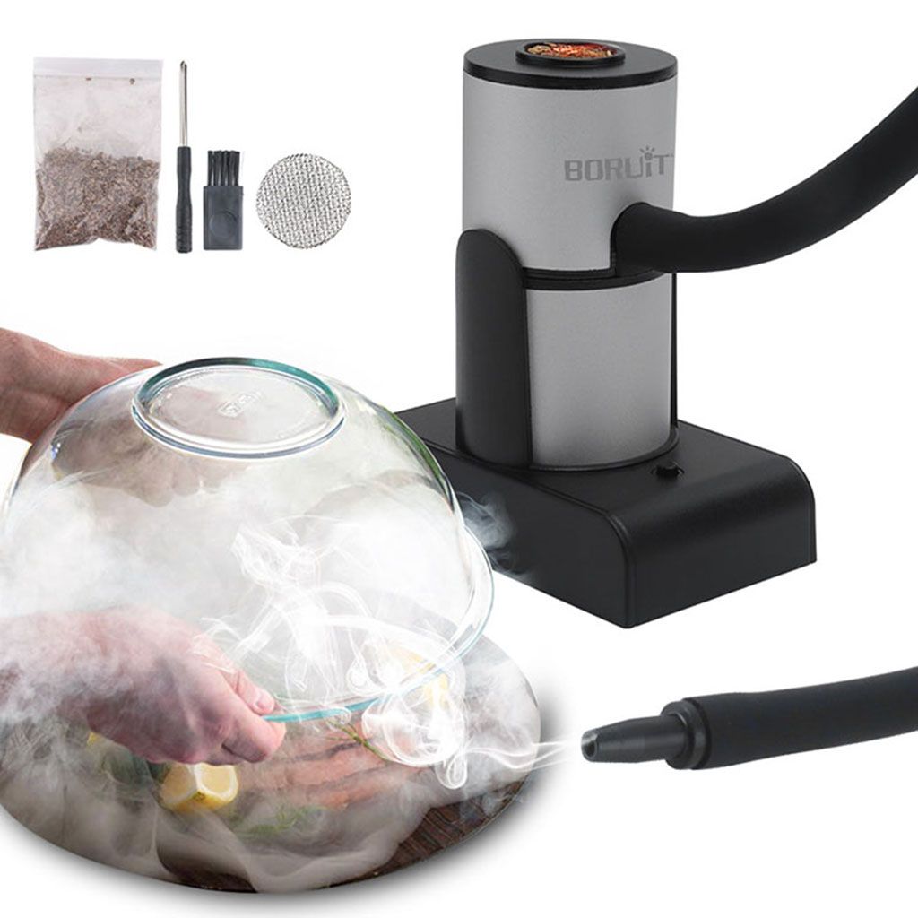 per fumare alimenti bevande accessori per filtro fumo portatile per cocktail salmone Copertura per smoking Gun Sous Vide BBQ coperchio per affumicatore bistecche Buding 