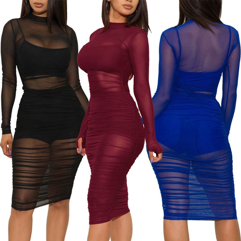 tight mesh dress