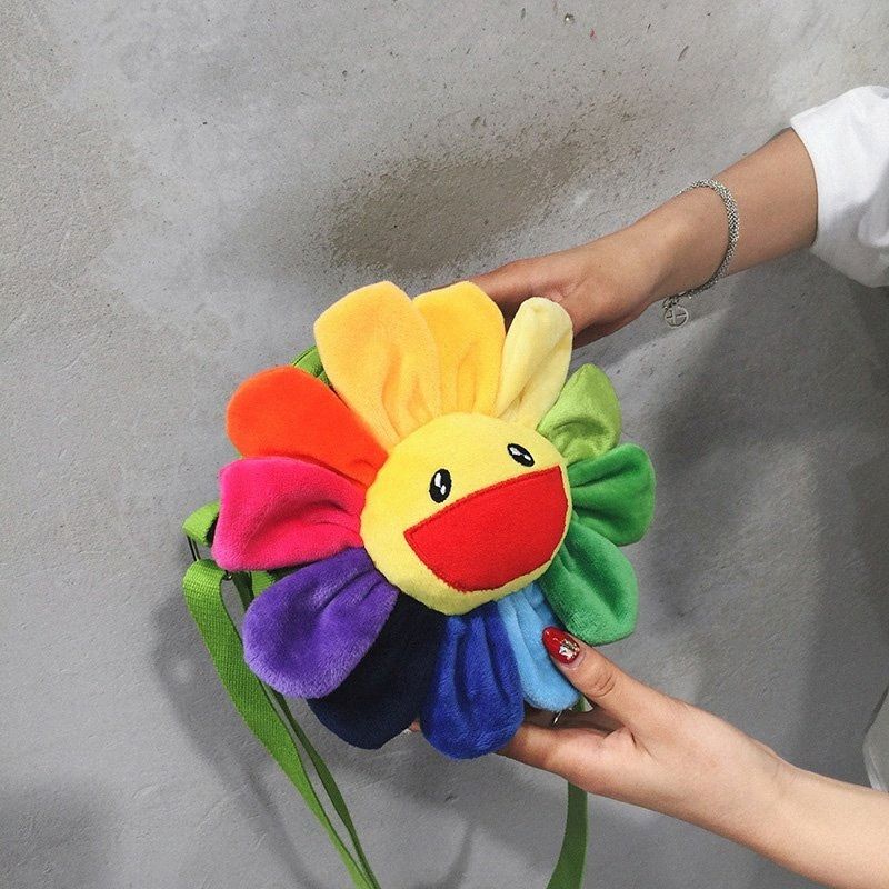 rainbow sunflower plush