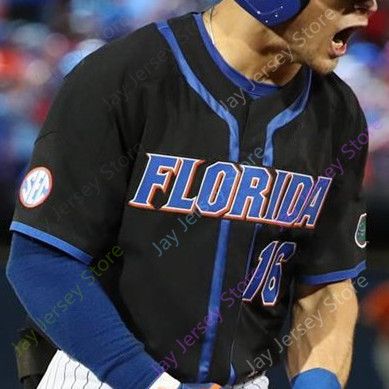 Florida gators black baseball hot sale jersey