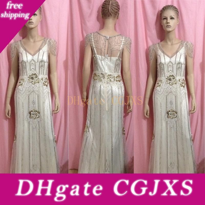 vintage gatsby wedding dress