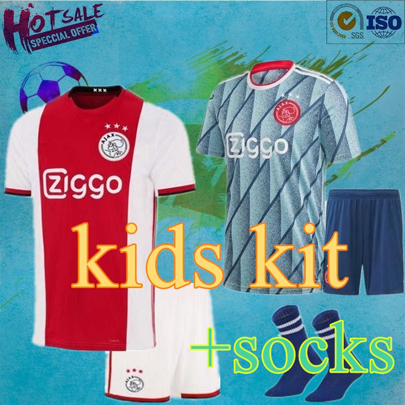 2020 20 21 Ajax Kids Kit Away Soccer Jersey PROMES Ajax ...