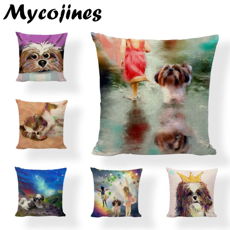 shih tzu cushion covers