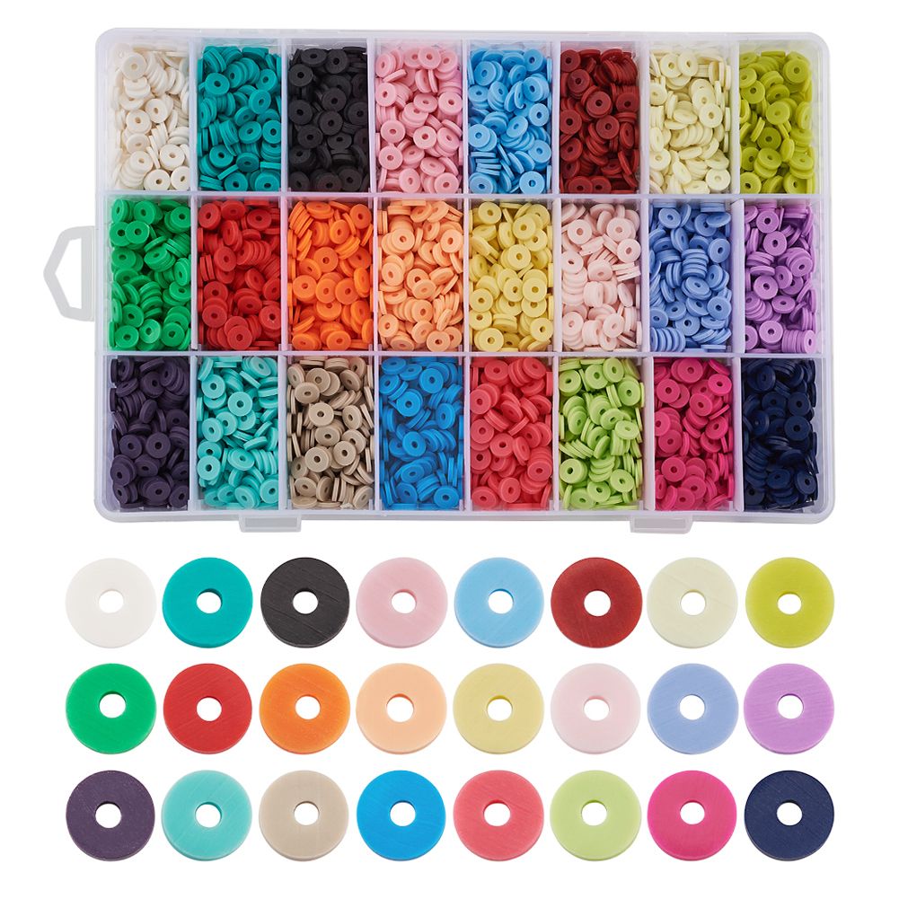 Crafting Accessories Disc Heishi Polymer Clay Spacer Beads Handmade Loose DIY Crafting Accessories Disc Heishi Polymer Clay Spacer Beads Handmade Loose DIY