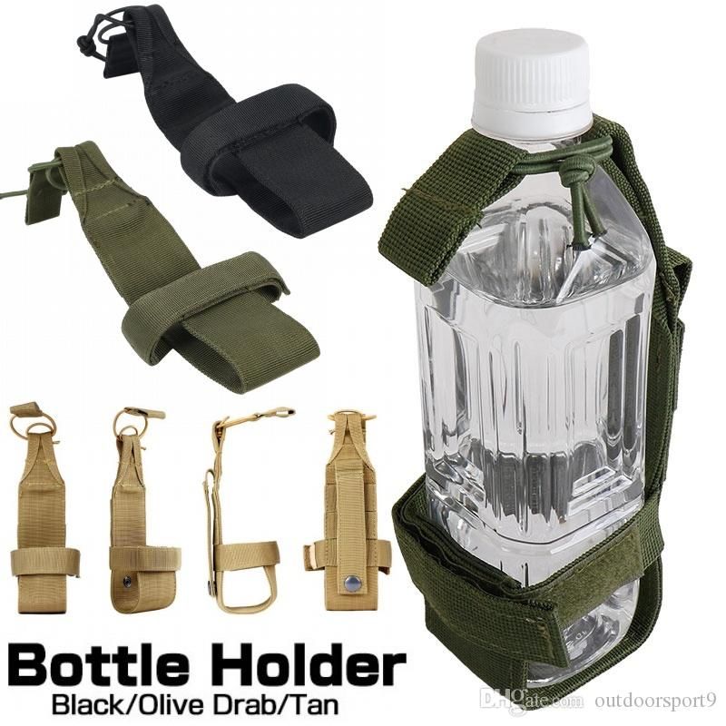 Camping Hiking Nylon Water Bottle Holder Backpack Belt Straps Carrier Pouch AU