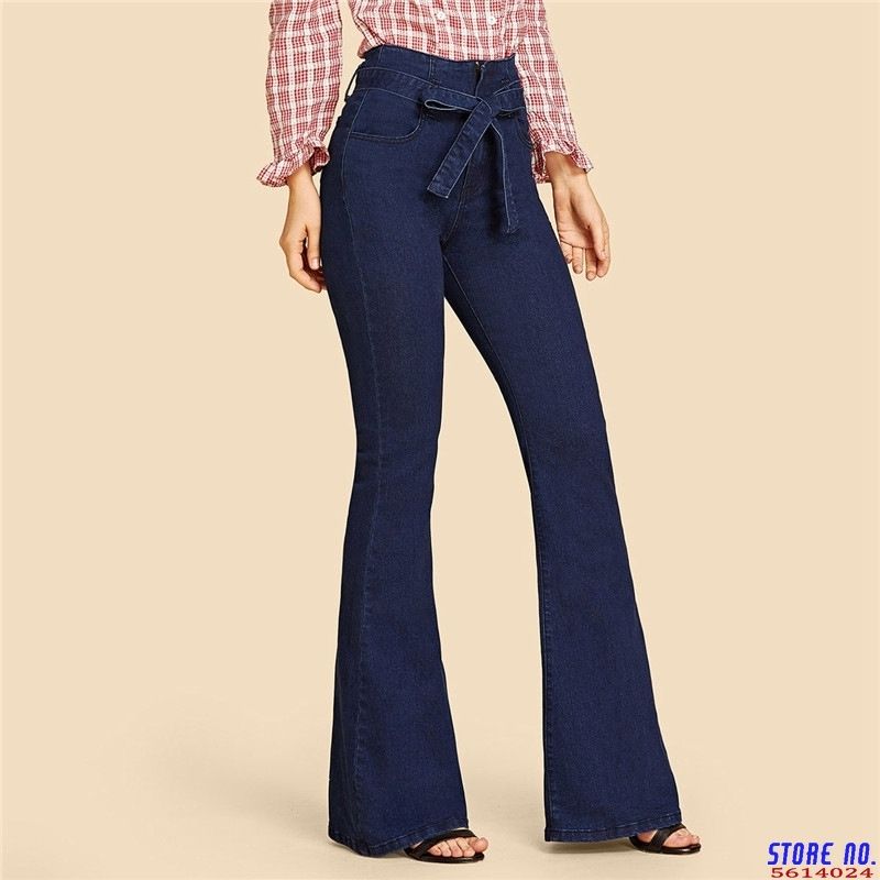 flare hem pants
