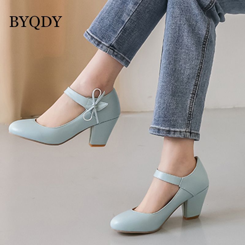 7cm block heels
