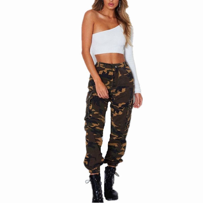 high waisted camo pants